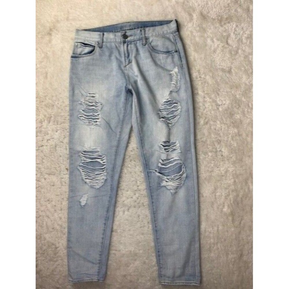Articles Of Society Size 26 Womens Jeans Stretch Mid Rise Light Wash Distressed